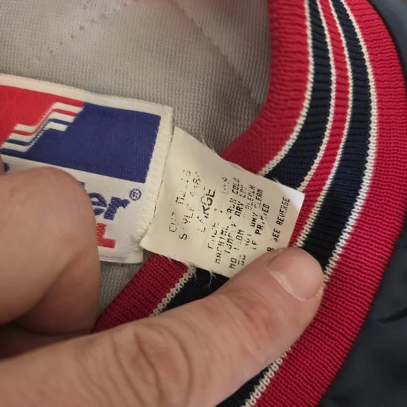 Swingster Vintage Boston Red Sox Satin Jacket Excellent Made in USA Large 1980s - Picture 5 of 10